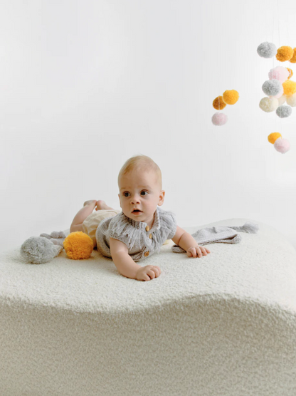 В'язаний комплект сірий