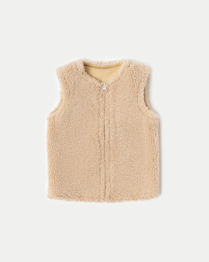 Камізелька хутряна Молочна