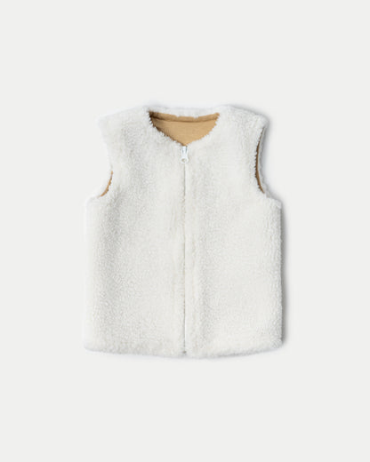 Камізелька хутряна Молочна