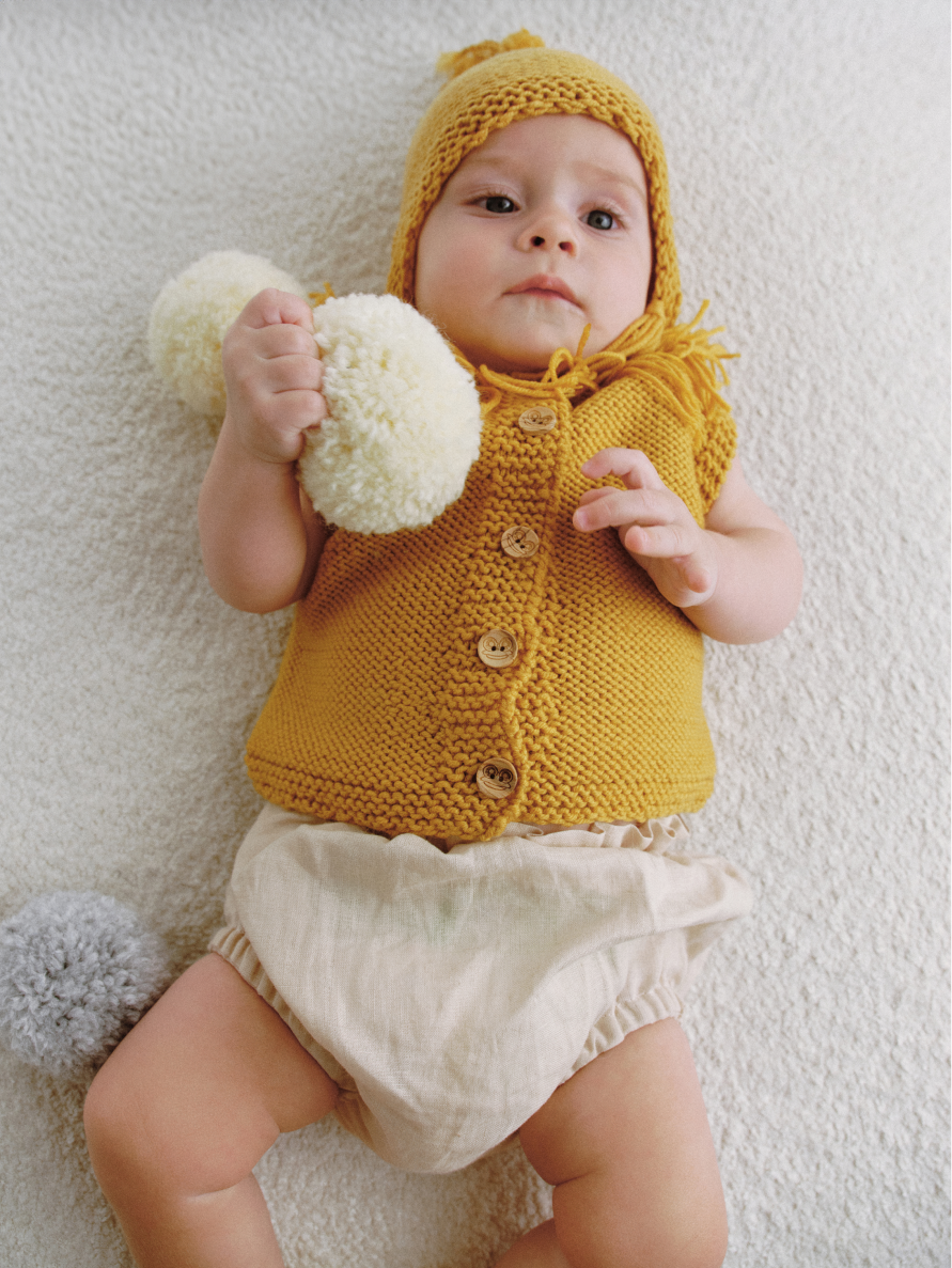 Шапка-вушанка Гірчична